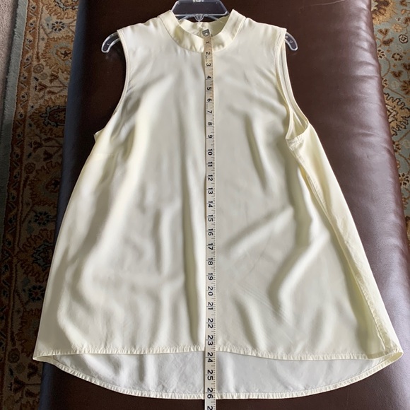 J. Jill Sleeveless A-line Tunic with  High Neck Ivory SP - Picture 3 of 10